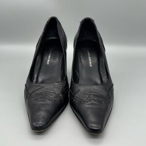 Banana Republic black leather heels size 7.5